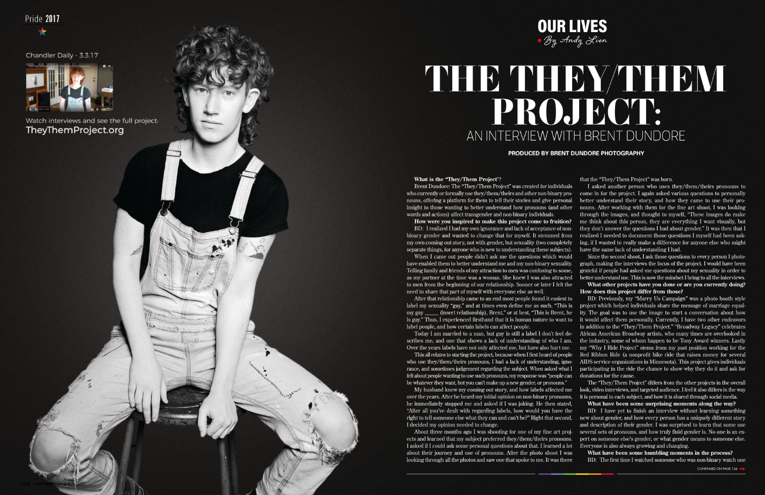 They/Them Project - Lavender Magazine - Brent Dundore Photography