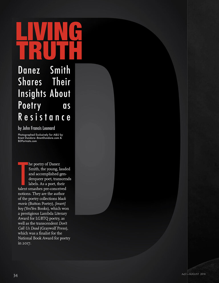 Danez Smith - A&U Magazine - by Brent Dundore